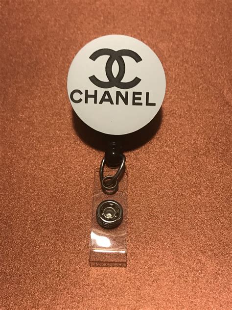 chanel badge reel|Designer Chanel Badge Reel .